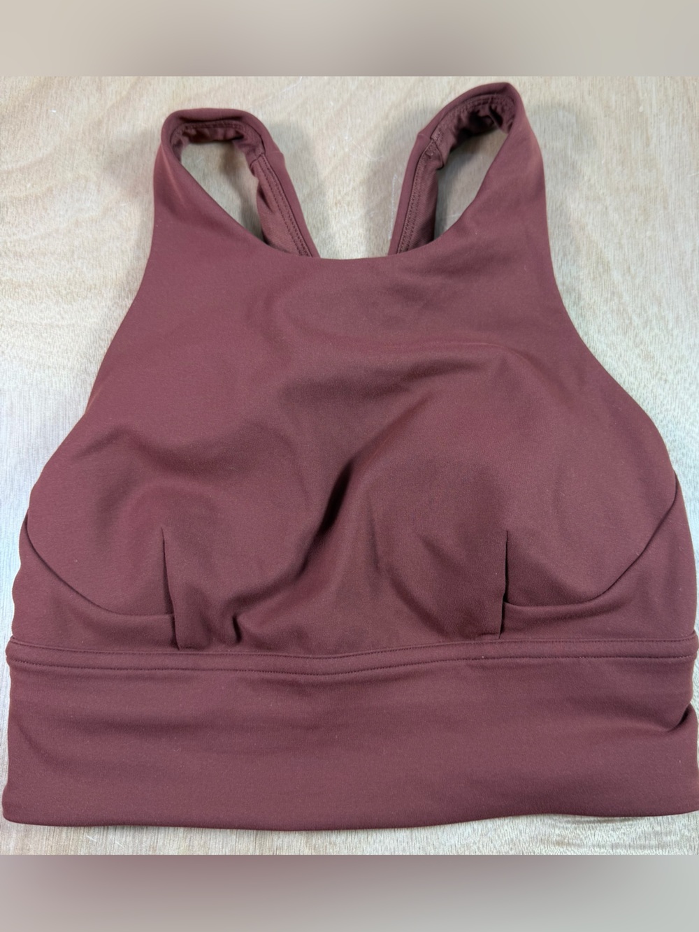 Lululemon Wunder Train Longline Bra Red Merlot Size 2